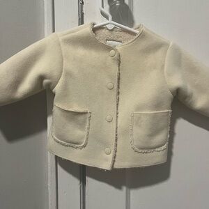 Zara Off-White Sherpa Jacket